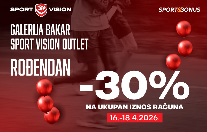 Sport Vision Galerija Bakar slavi rođendan uz -30% na UKUPAN IZNOS RAČUNA!